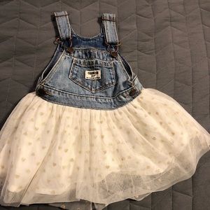 OshKosh overall dress for baby girls